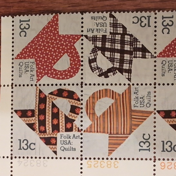 USPS 13 Cent Stamp Bundle Pueblo Art Dance Theater Colorado Folk Art Butterflies - Picture 9 of 12